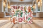 Preview: Set aus drei Thermobechern mit festlichen Lebkuchen-, Zuckerstangen- und Stechpalmenmotiven. Perfekt für Weihnachtsgetränke in 590 ml. Ideal für winterliche Stimmung und Geschenkideen.